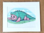 "Just a normal Crocodile" - Print
